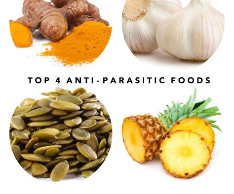 Anti-parasitic foods