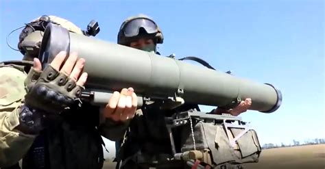 Soldier firing an ATGM