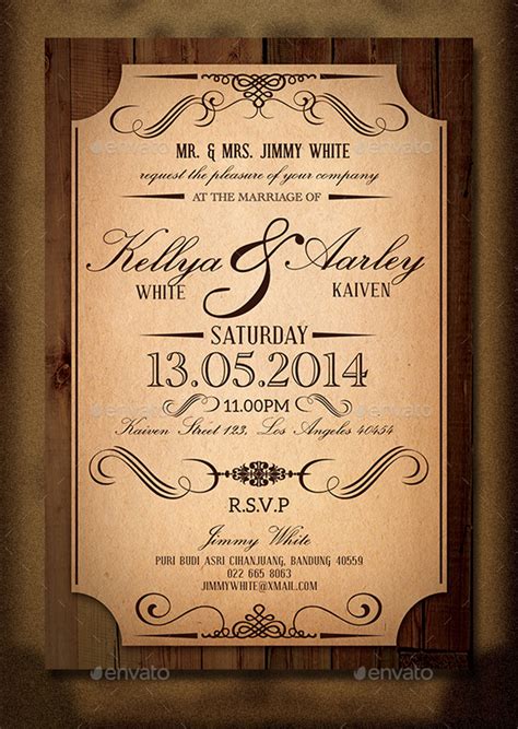 Antique Wedding Invitations