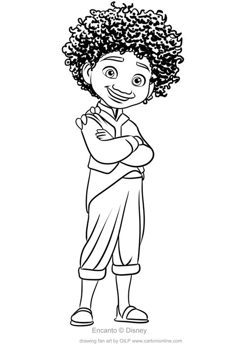 Antonio Madrigal Coloring Page