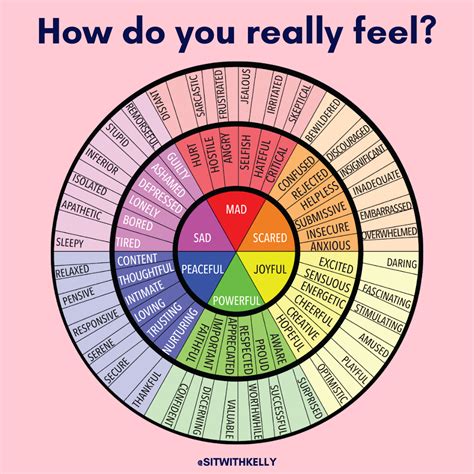 Anxiety Emotions Wheel