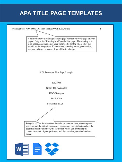 APA 7 Template Overview