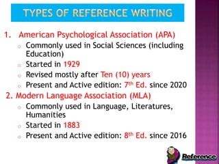 APA Format Education Example