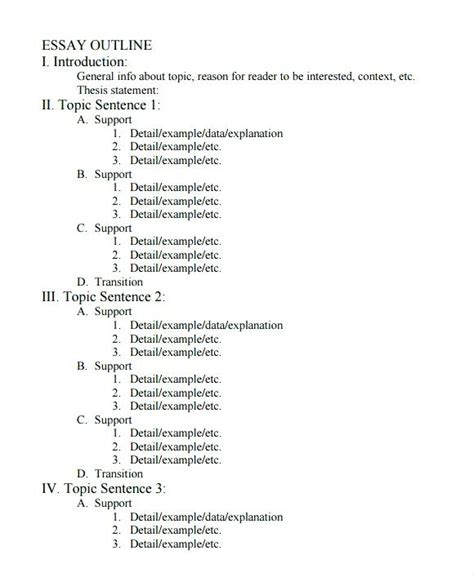 APA Style Outline Structure