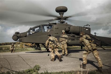 Apache Attack Helicopter Conducting Armed Reconnaissance