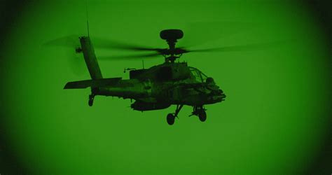 Apache Attack Helicopter Night Vision