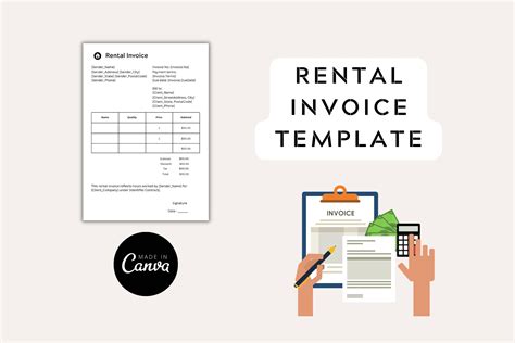 Apartment Rental Invoice Template