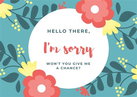 Apology Card Templates