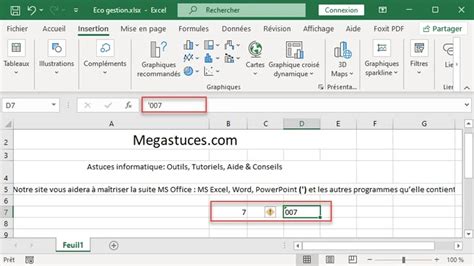 Adding an apostrophe in Excel