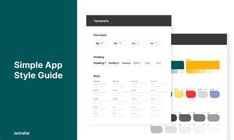 App design style guide template gallery