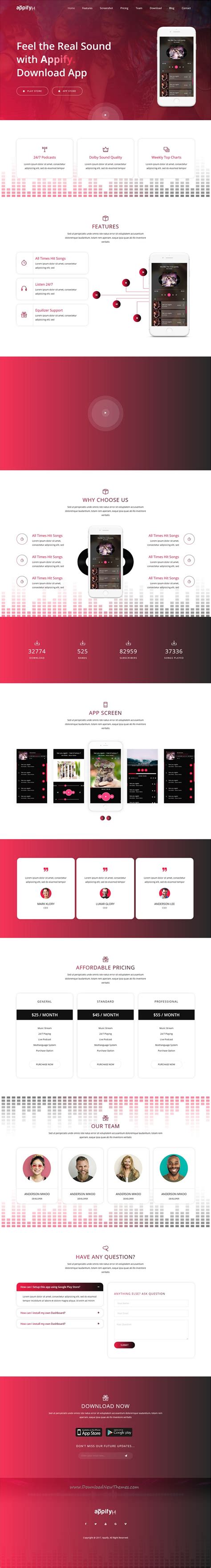 Appify Modern Landing Page Template