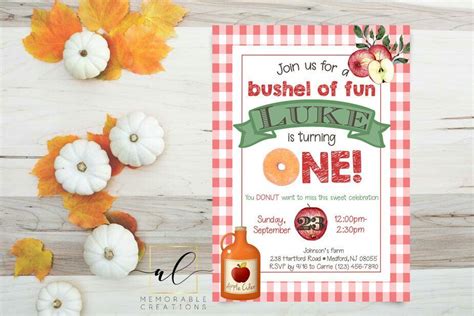 Apple Cider Party Invitation Template