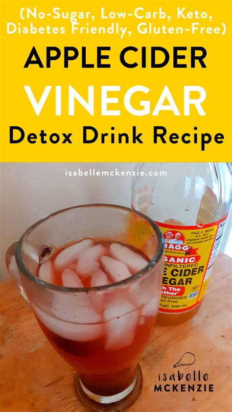 Apple cider vinegar for detox