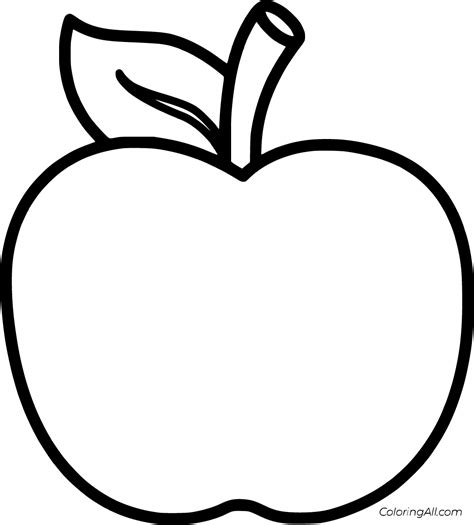 Apple coloring sheets for older kids