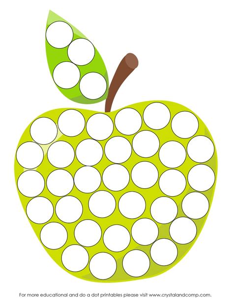 Apple Dot Marker Printable