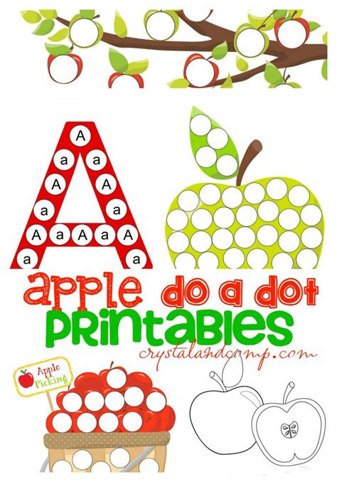 Apple Dot Marker Printable Image 5