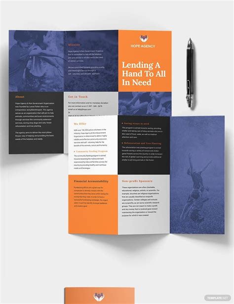 Apple Pages Brochure Template for Fundraising