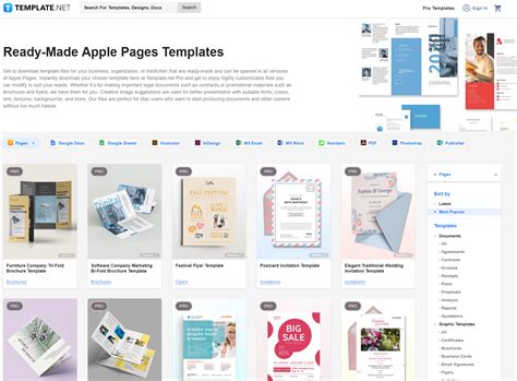 Brochure Template for Apple Pages