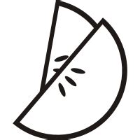 Apple Slice Icon Template