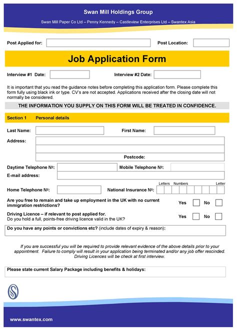 Food stamp application forms