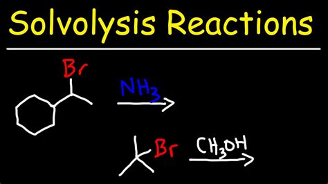 Applications of solvolysis reactions