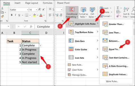 Apply Conditional Formatting