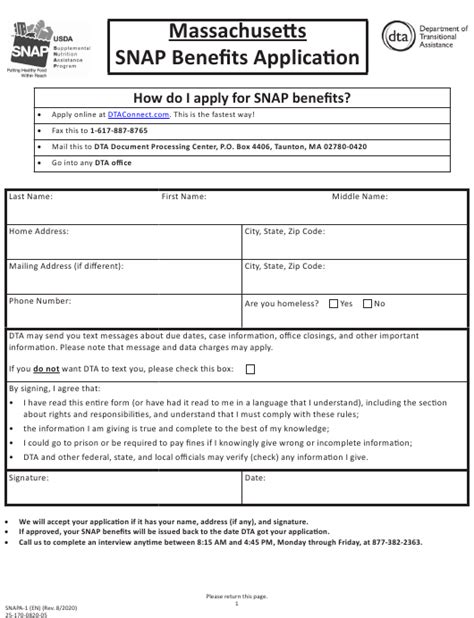 Apply for SNAP Benefits