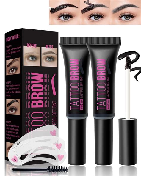 Applying Maybelline Peel Off Tattoo Brow