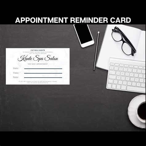 appointment card template design