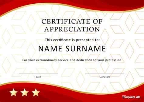 Appreciation Certificate for Employees