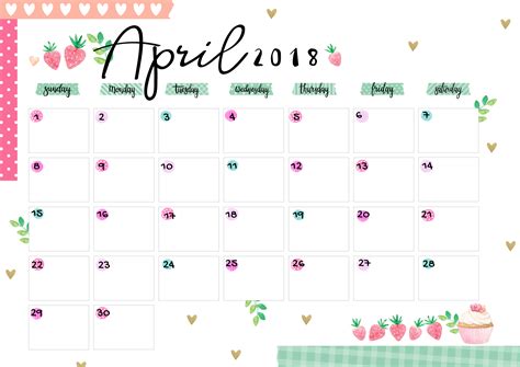 April Printable