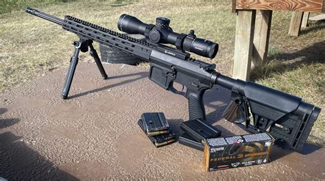 AR-15 rifle at long range