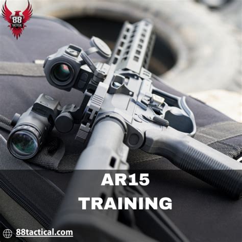 AR-15 rifle in training configuration