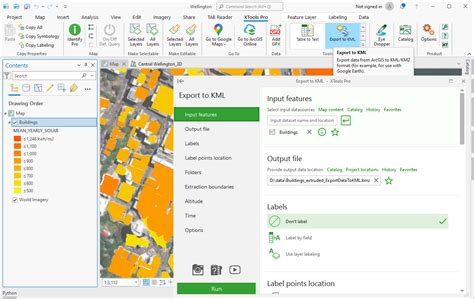 Image of ArcGIS Pro for Excel to KML Conversion