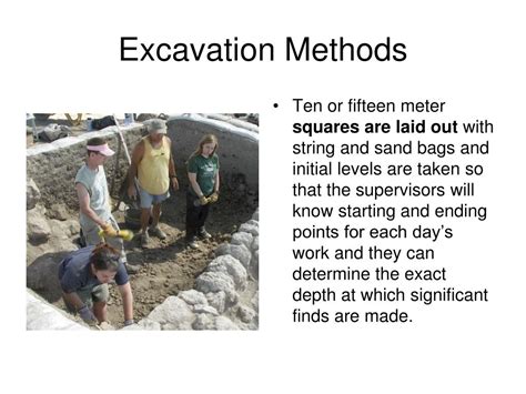 Archaeological Excavations Methods