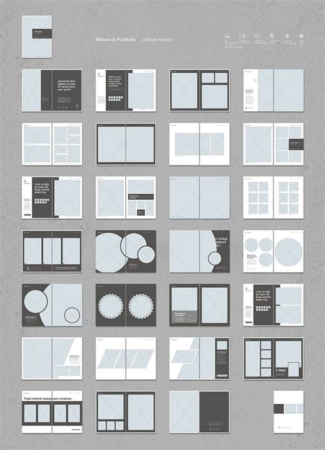 architecture portfolio grid layout template