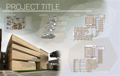 Architecture presentation boards template