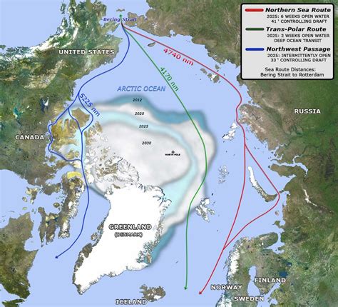 Arctic Region Navy Map