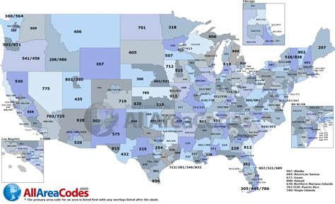 Area Code Map