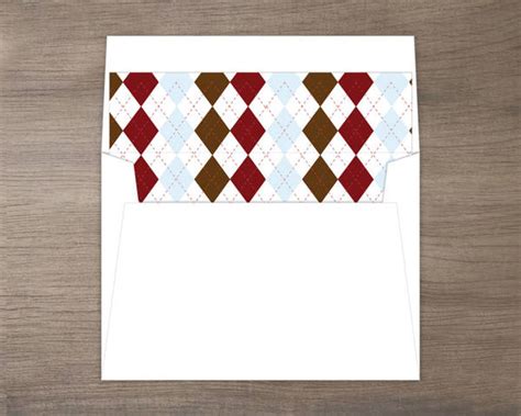 Argyle Envelope Liners