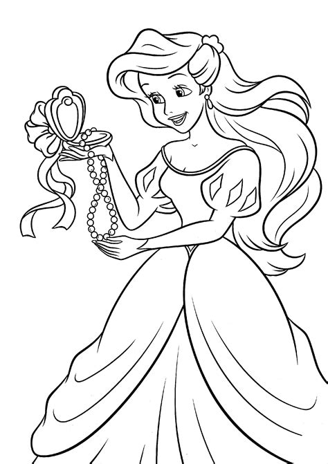 Ariel Coloring Page 1