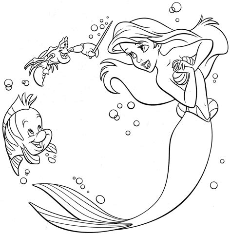 Ariel Coloring Pages Inspiration