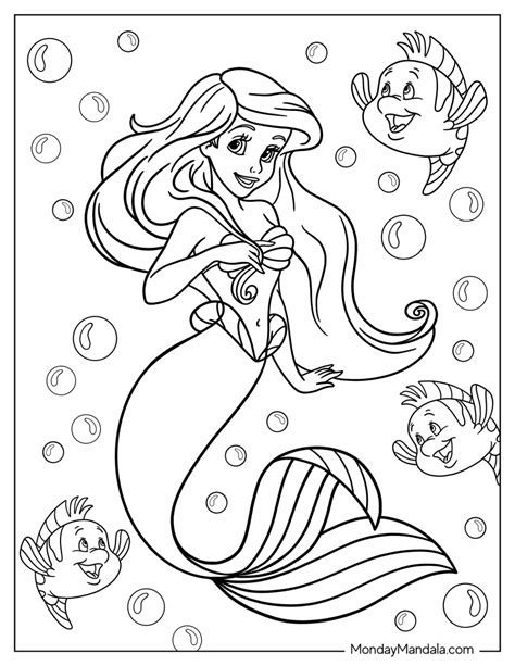 Ariel Princess Coloring Pages