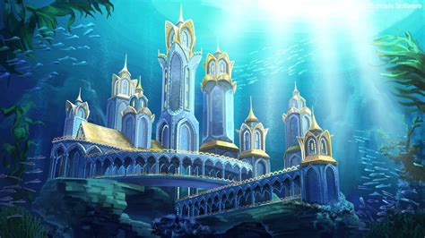 Ariel Underwater Castle Printable