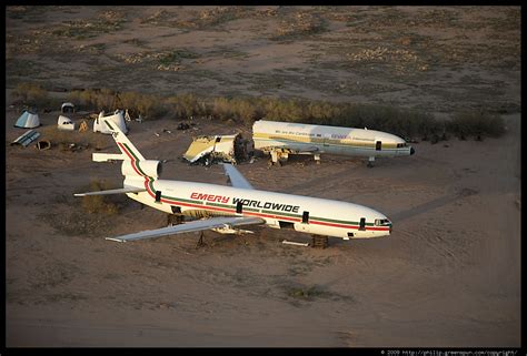 Aerial view of the Arizona Airplane Boneyard