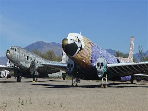 Historic aircraft on display at the Arizona Airplane Boneyard