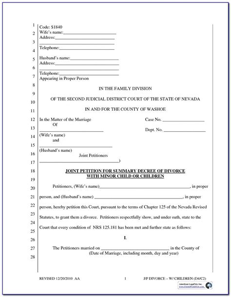 Arkansas Divorce Forms Free Download