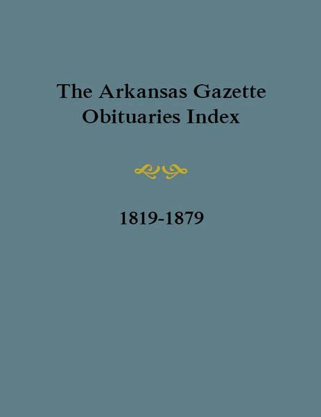 Arkansas Gazette Obituary Archives