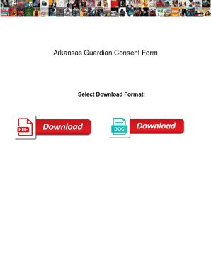 Arkansas Guardianship Consent Form