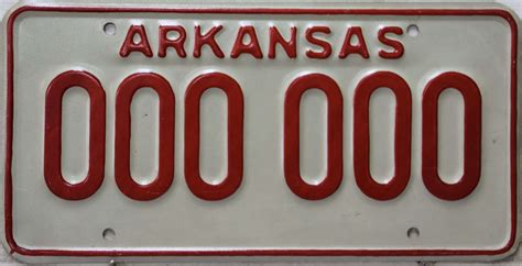 Arkansas Temporary License Plate